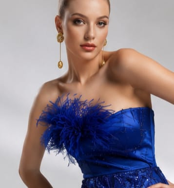 Cercei Flow auriți, design modern