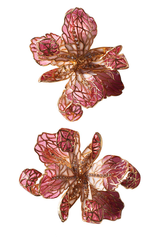 Cerceii Monaco din alama acoperiti cu strat gros de aur si cristale