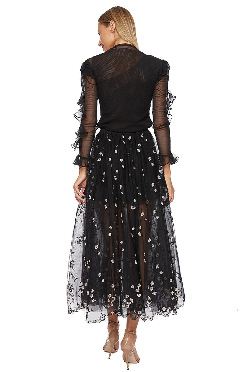 Fusta eleganta de zi midi F1S21