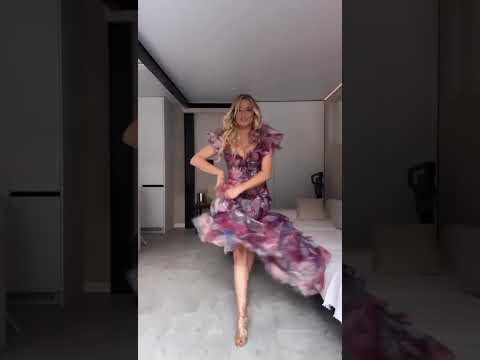 Rochie de seara lunga cu volane si corset, R1S24 Magnolia