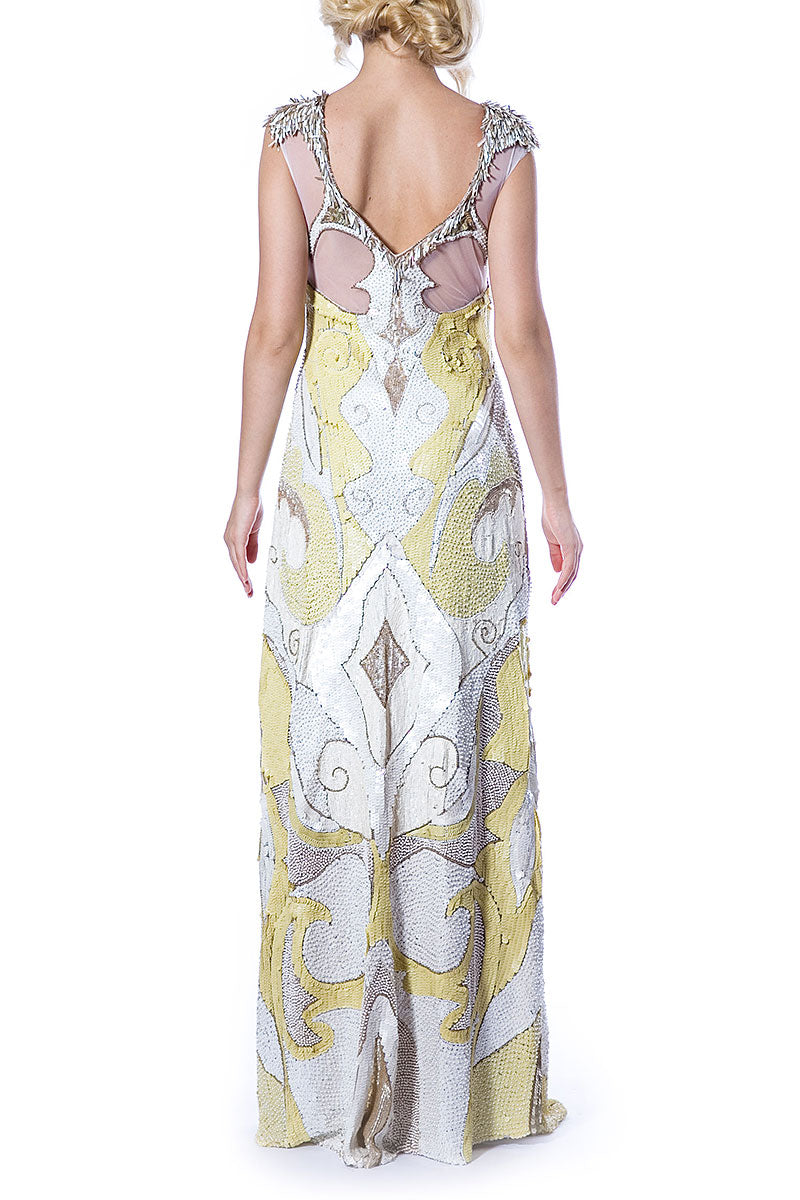 Rochie de mireasa lunga din broderie manuala stil sirena Fiora