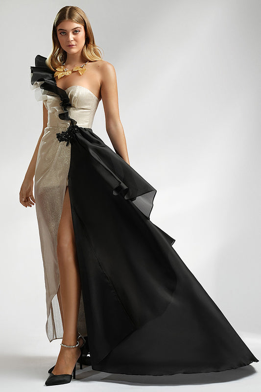 Rochie de seara lunga asimetrica cu corset Tisa, R17s24