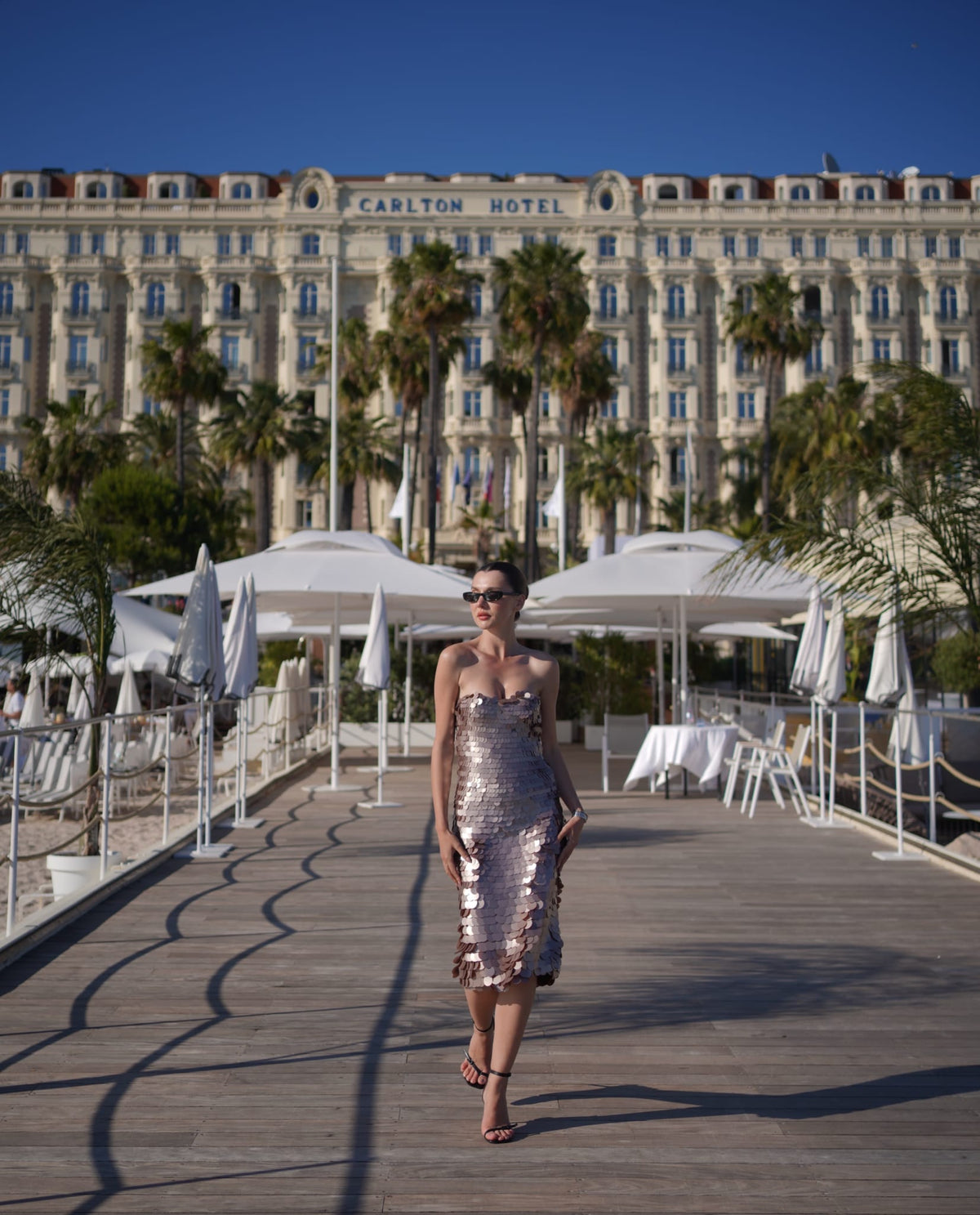 Rochie de seară midi bronz brodată Lavinia – R51S27