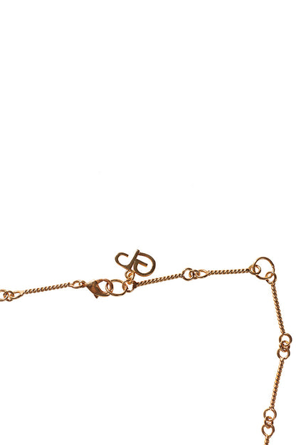 Colierul Monaco din alama acoperiti cu strat gros de aur si cristale