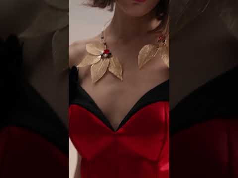 Rochie de seara rosie cu corset Giuliamy