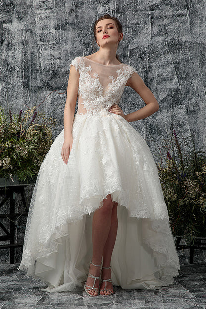 Wedding assimetric  Dress Délicatesse