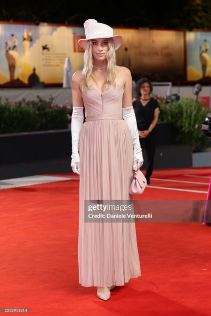 Rochie de seara lunga, de matase cu corsaj,  R17H20