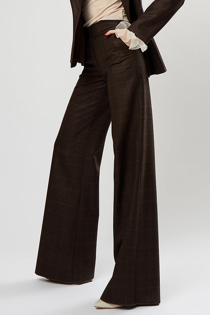 Pantalon stofa larg cu talie inalta Irish