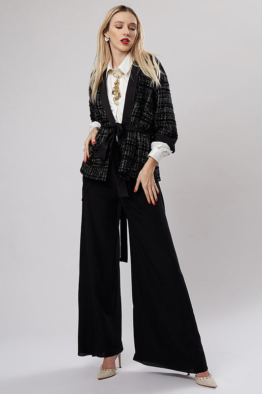 Pantalon negru larg Tokyo