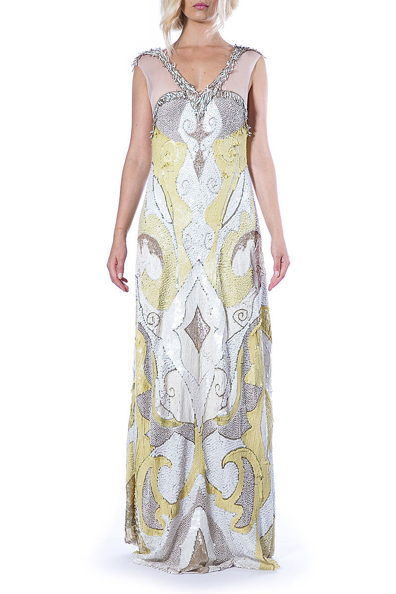 Rochie de mireasa lunga din broderie manuala stil sirena Fiora