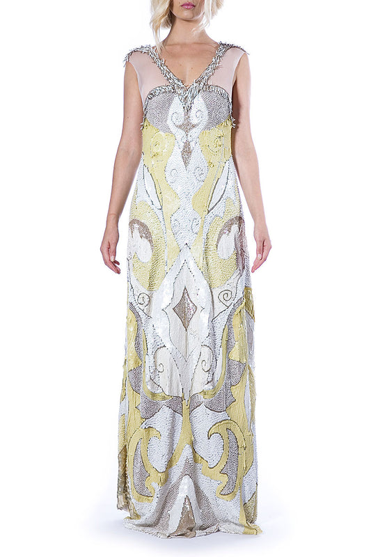 Rochie de mireasa lunga din broderie manuala stil sirena Fiora