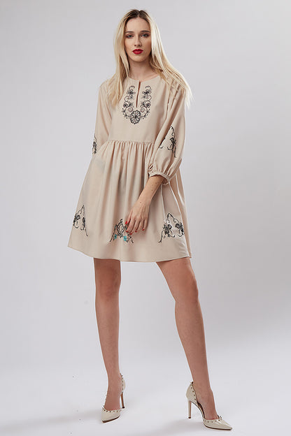 Rochie suberba de zi brodata Eveline