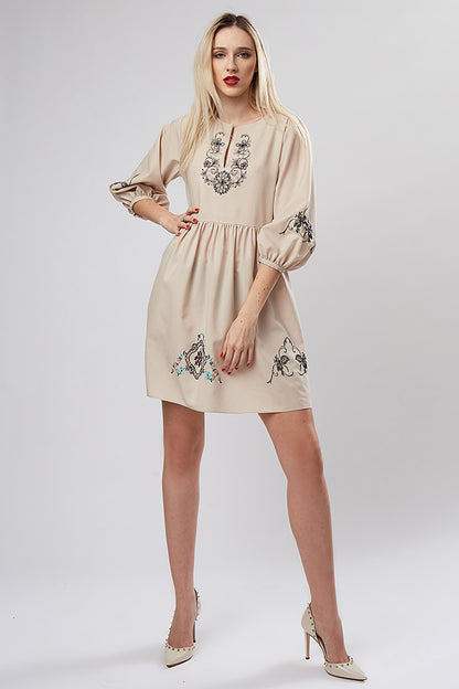 Rochie suberba de zi brodata Eveline