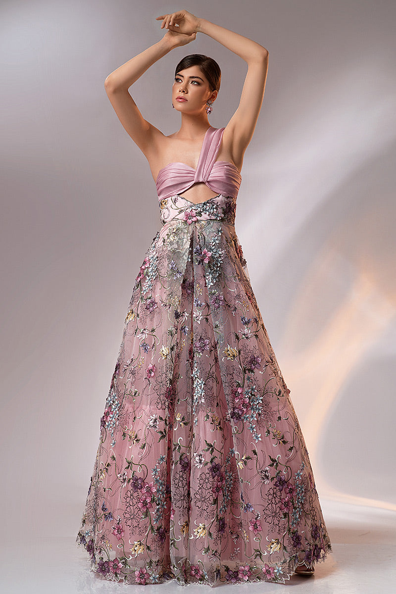 Rochie eleganta de seara lunga in forma de A R12h24 Pandora