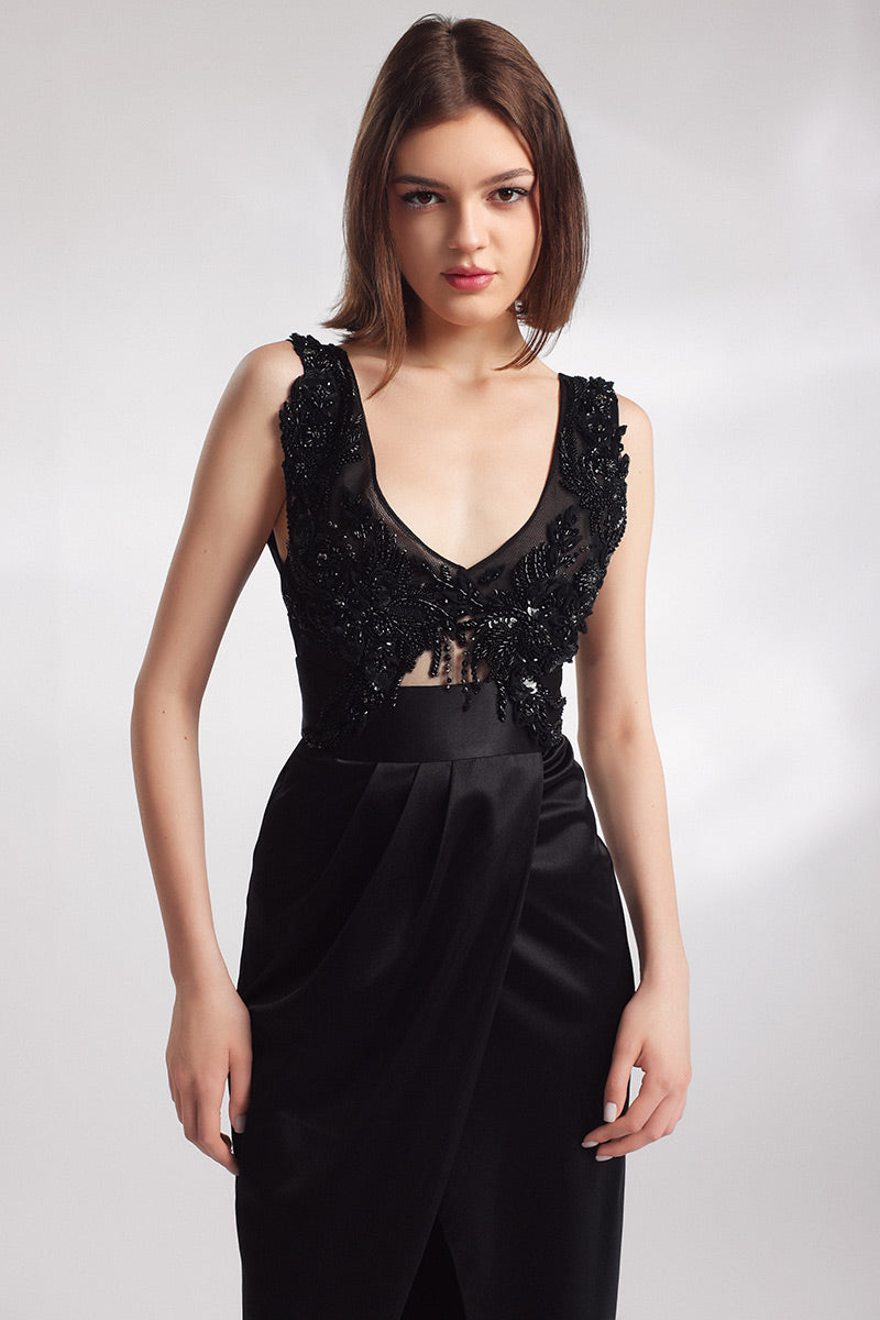 Rochie de seara din broderie manuala Glamo