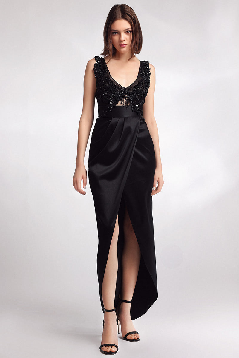 Rochie de seara din broderie manuala Glamo