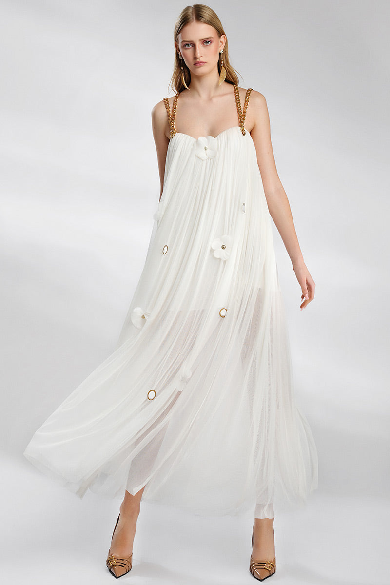 Rochie de seara eleganta de matase naturala cu spatele gol Felicita