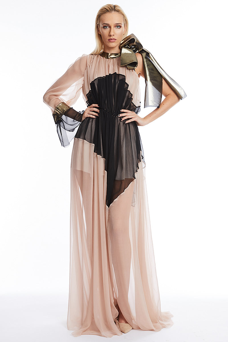 Patrizia rochie lunga de matase