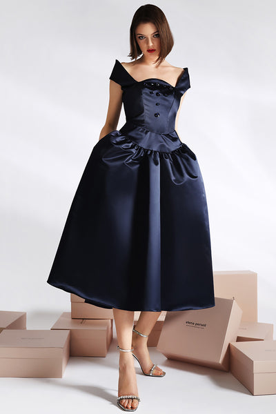 Rochie de ocazie Antoinette, midi cu pietre