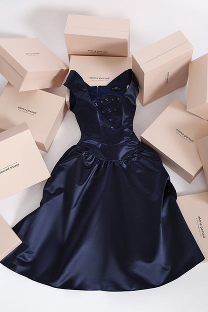 Rochie de ocazie Antoinette, midi cu pietre