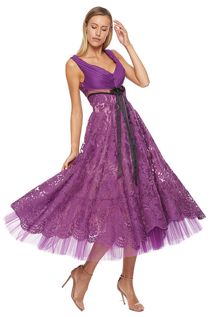  Rochie midi eleganta Violette