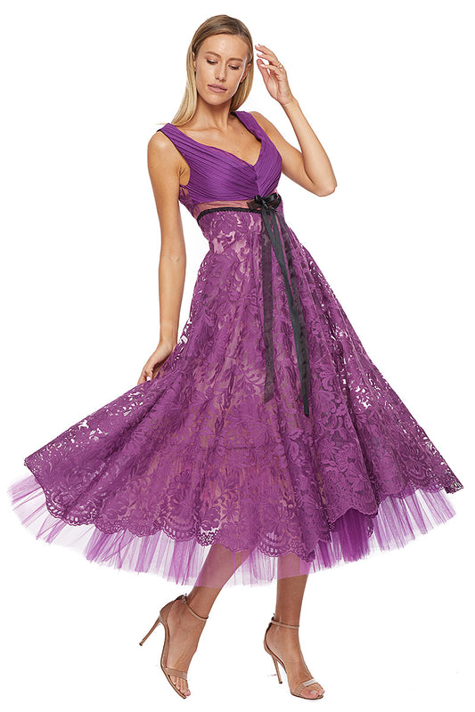  Rochie midi eleganta Violette