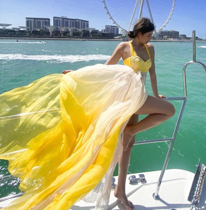 Rochie de matase naturala si dantela cu mini corsaj ajustabil si spate gol R7S19