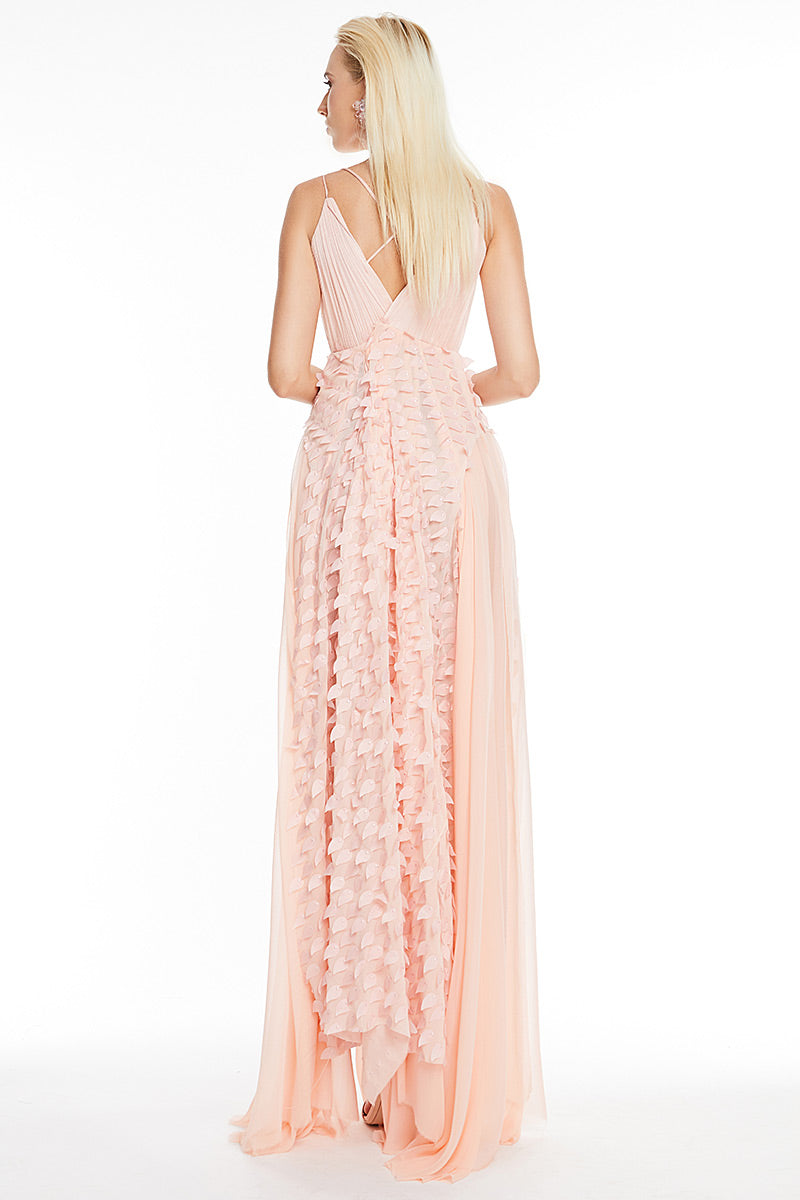 Francis rochie lunga de matase naturala de seara sau de ocazie