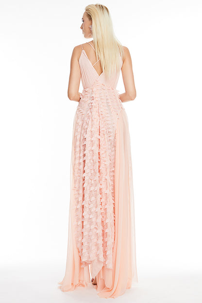 Francis rochie lunga de matase naturala de seara sau de ocazie